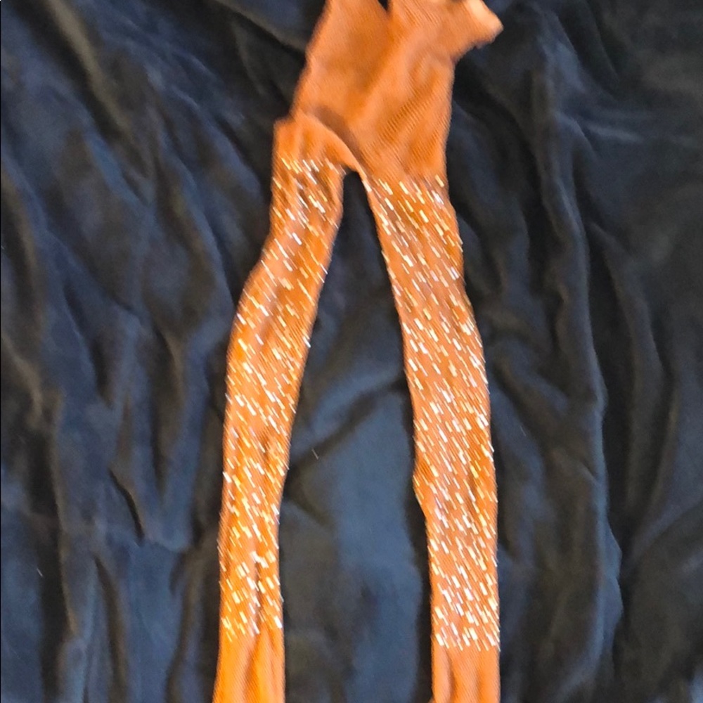 Tan Sparkly Fishnets